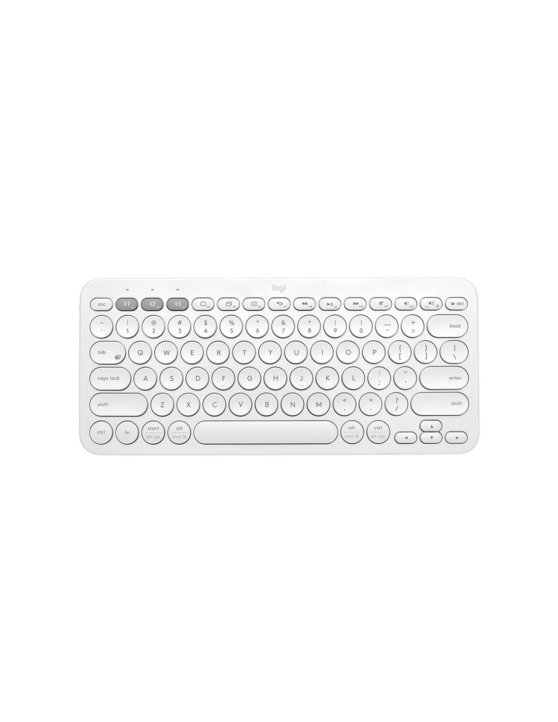 Logitech K380 Wireless Keyboard - White (Spanish)