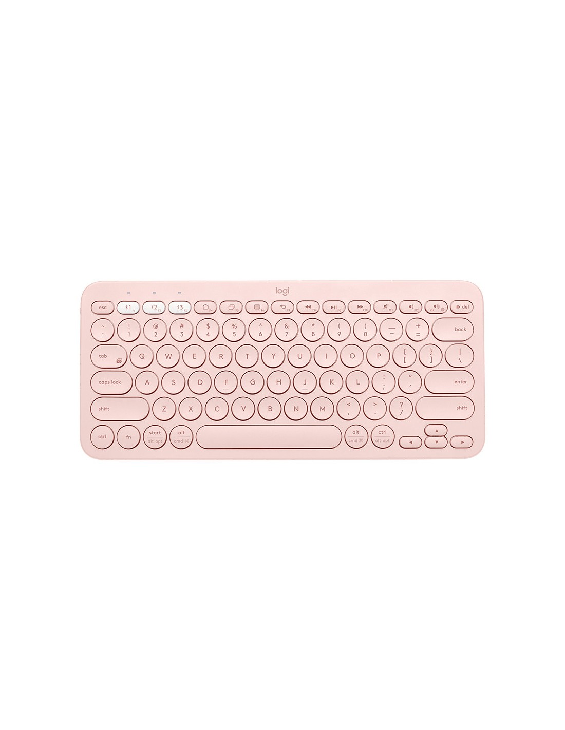 Logitech trådløst tastatur K380 - pink (engelsk)