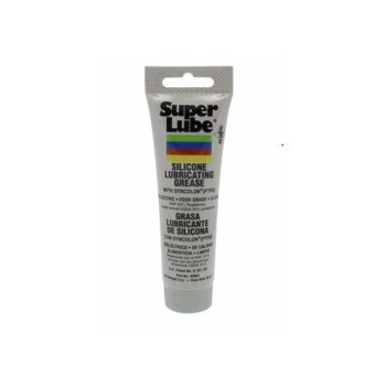 Super Lube 92003 Lubrificante de silicone com PTFE, tubo de 3 oz, (85 g) | Branco translúcido