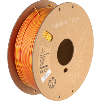 Polymaker PolyLite Silk PLA Dual Colour : 3D-printfilament : 1,75 mm (1 kg) : Blå-sølv