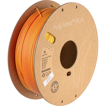 Polymaker PolyLite Silk PLA Dual Color : 3D Printing Filament : 1,75 mm (1Kg) : Gold-Silver Corona