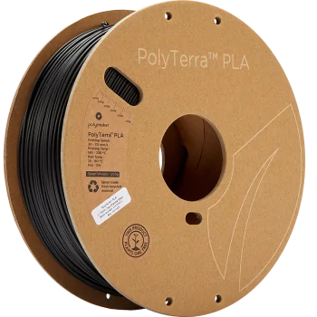 Polymaker PolyTerra PLA | 3D Druck Filament | 2,85 mm (1Kg) | Schwarz