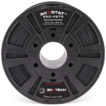 3DXTech STAT™ ESD-PETG | 3D-Druck-Filament | 1,75 mm (0,75Kg) | Schwarz