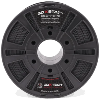 3DXTech STAT™ ESD-PETG | 3D-Druck-Filament | 1,75 mm (0,75Kg) | Schwarz