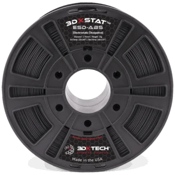 3DXTech STAT™ ESD-ABS | 3D-printfilament | 1,75 mm (0,75 kg) | Sort