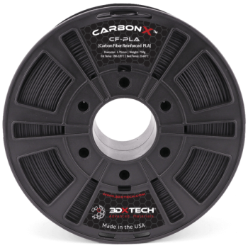 3DXTech CarbonX™ PLA+CF | Filamento para impressão 3D | 1,75 mm (0,75Kg) | Preto