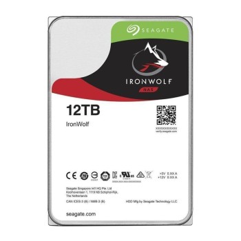 Disco duro  ST12000VN0008 12TB HDD 3.5" Edición IRONWOLF NAS 7200RPM 256MB.