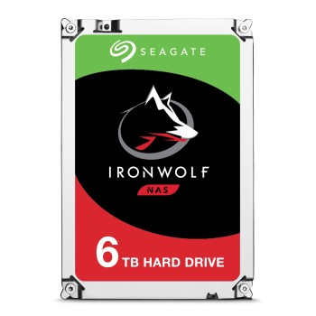 Harddisk ST6000VN001 6TB HDD 3,5" IRONWOLF NAS Edition 5400RPM 256MB.