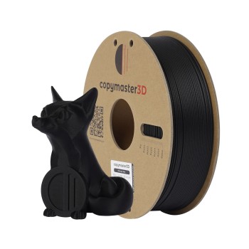 Copymaster3D PLA Carbon | Filamento para impresión 3D | 1,75mm (1Kg) | Negro