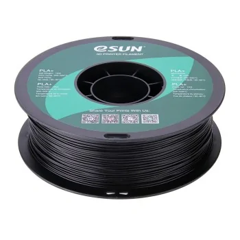 eSun PLA+ | Filamento para impressão 3D | 1.75mm (1Kg) | Preto