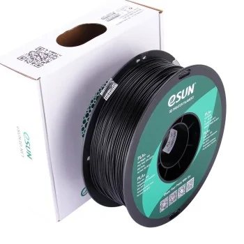 eSun PLA+ | Filamento para impressão 3D | 1.75mm (1Kg) | Preto