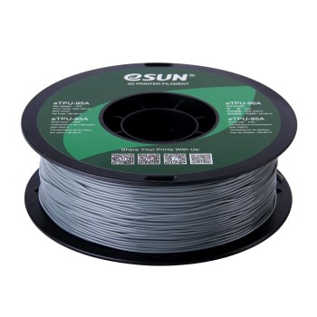 eSun eTPU-95A | Filamento para impressão 3D | 1,75mm (1Kg) | Cinzento