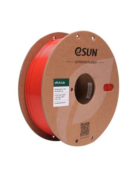 eSun ePLA-Lite | 3D-Druck Filament | 1.75mm (1Kg) | Rot