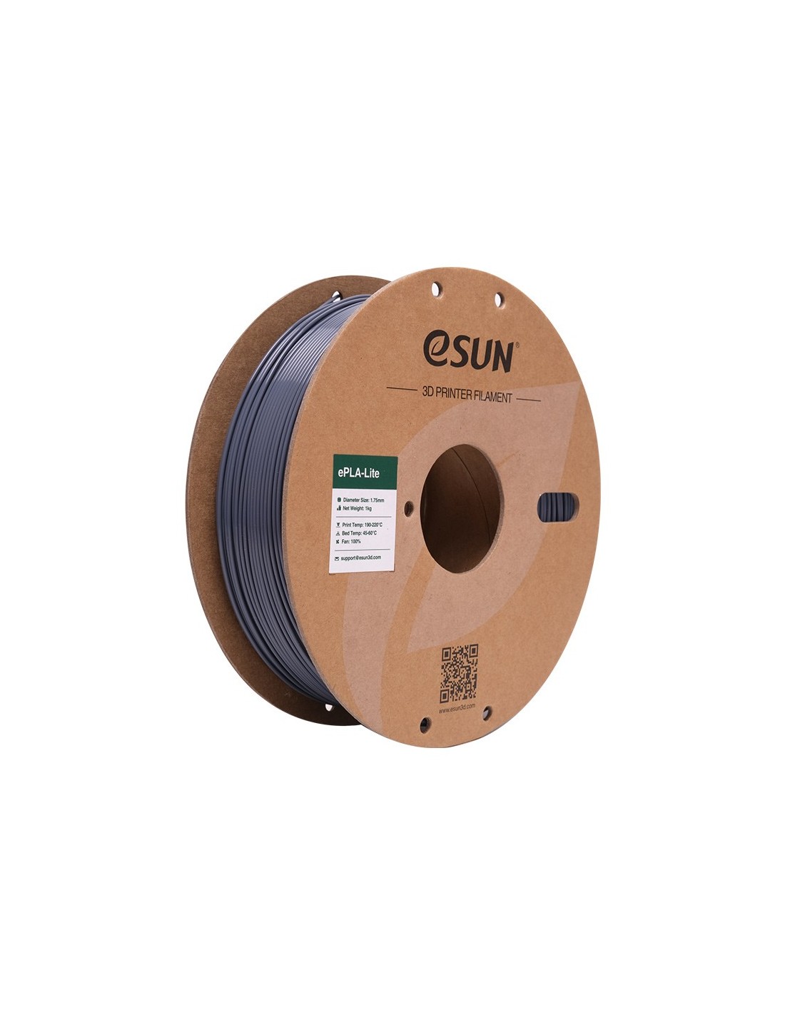 eSun ePLA-Lite | 3D-Druck Filament | 1,75 mm (1Kg) | Grau