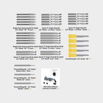 Carvera Commonly Used Milling Bit Bundle