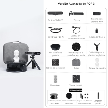 Revopoint POP 3 - Paquete avanzado - Escáner 3D