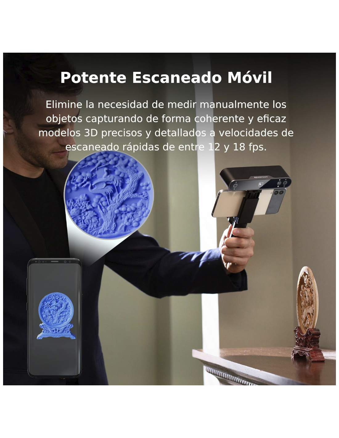 Revopoint POP 3 - Paquete avanzado - Escáner 3D