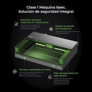 xTool S1 - 20W - Máquina de corte e gravação a laser