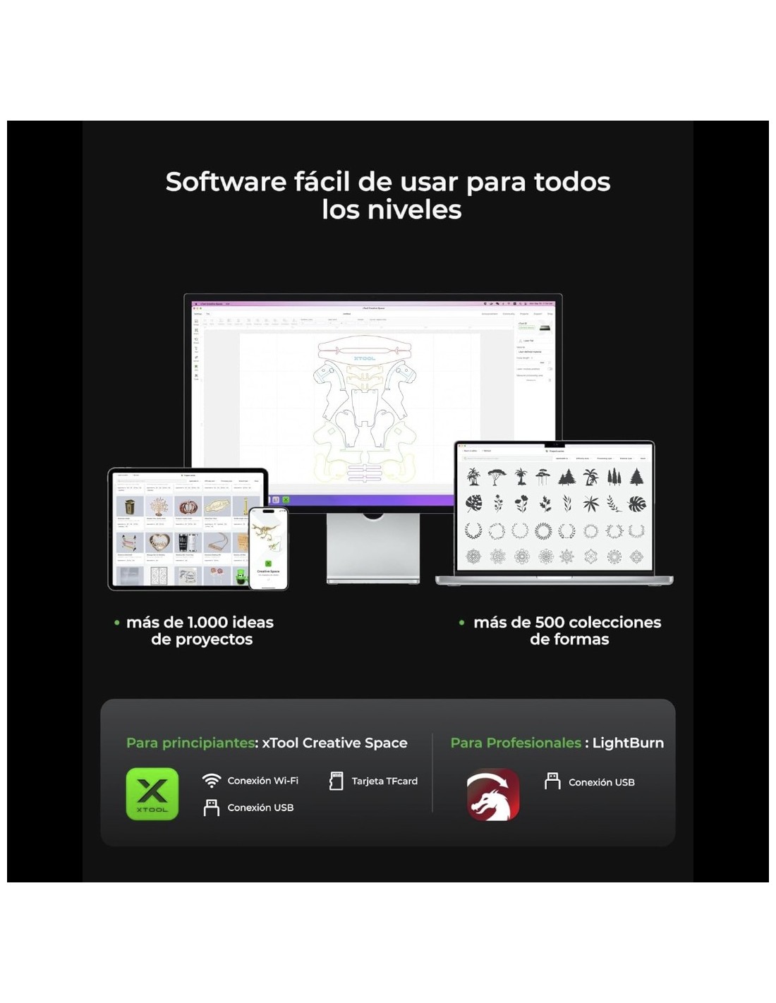 xTool S1 - 20W - Máquina de corte e gravação a laser