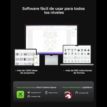 xTool S1 - 20W (Kit Deluxe) - Máquina de corte e gravação a laser