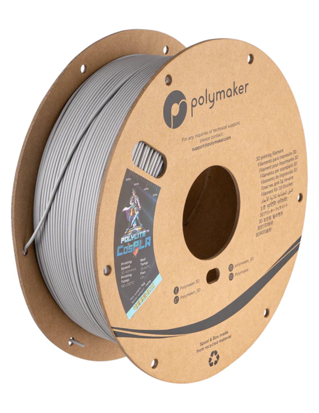 Polymaker PolyLite™ CosPLA | 3D-Druck Filament | 1,75 mm (1Kg) | Version A