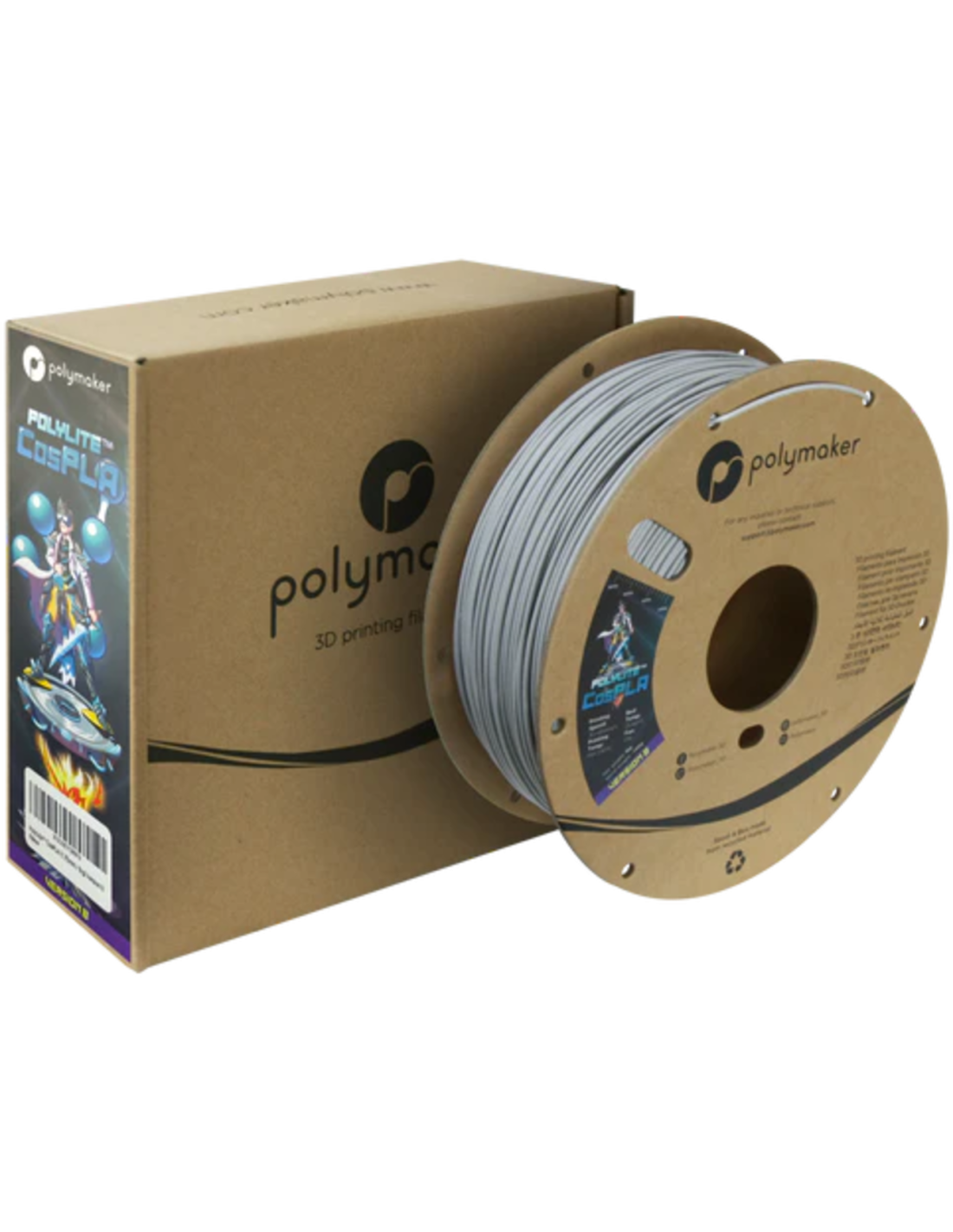 Polymaker PolyLite™ CosPLA | Filamento para impressão 3D | 1,75 mm (1Kg) | Versão B