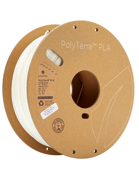 Polymaker PolyTerra PLA | Filamento para impressão 3D | 2,85 mm (1Kg) | Branco