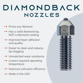 DiamondBack K1 Compatible Nozzle - 0,4 mm