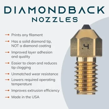 DiamondBack Creality Spider Compatible Nozzle - 0,6 mm