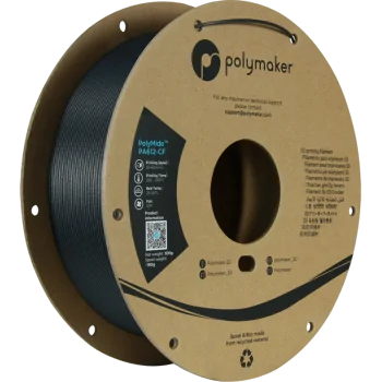 Polymaker PolyMide™ PA612-CF | Filamento para impressão 3D | 1,75 mm (0,5Kg) | Preto