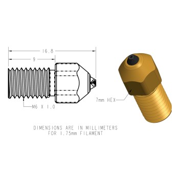 DiamondBack Creality Spider Compatible Nozzle