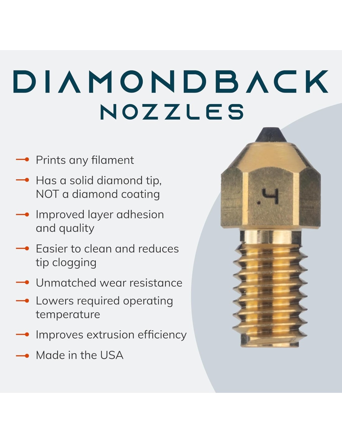 DiamondBack Creality Spider Compatible Nozzle