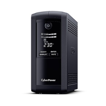  CyberPower VP700ELCD 700VA 390W, 4 enchufes + LCD + USB + GREENPOWER