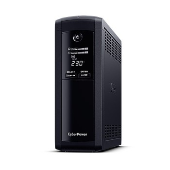  CyberPower VP1200ELCD 1200VA 720W, 5 enchufes + LCD + USB + GREENPOWER