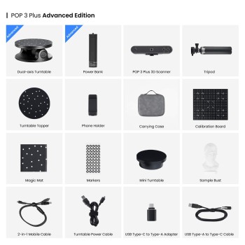 Revopoint POP 3 Plus 3D Scanner - Advanced Edition