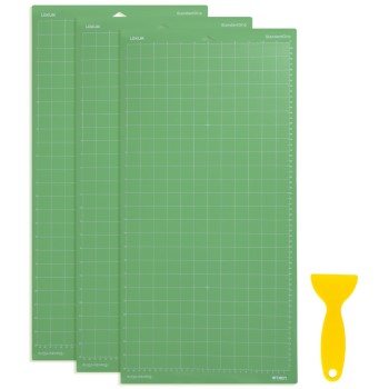 LOKLiK Cutting Mat - Green Standard Grip - 30cm x 60cm - 3-pack