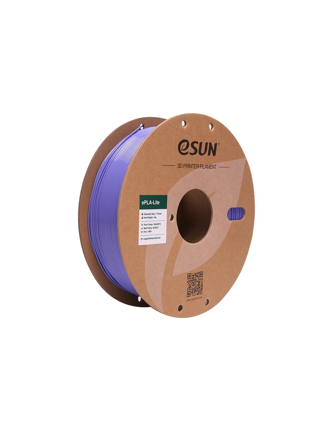 eSun ePLA-Lite : Filament pour impression 3D : 1.75 mm (1Kg) : Very Peri Blue