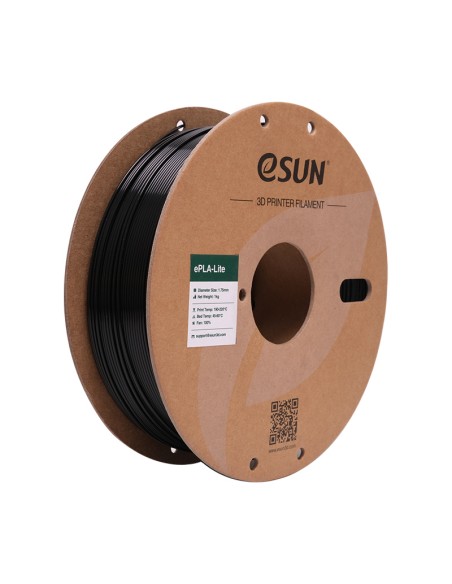 eSun ePLA-Lite : 3D-Druck Filament : 1.75 mm (1Kg) : Schwarz