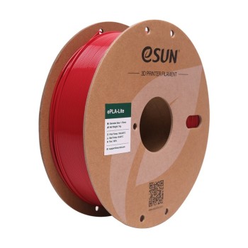 eSun ePLA-Lite | Filamento para impressão 3D | 1,75 mm (1Kg) | Vermelho fogo