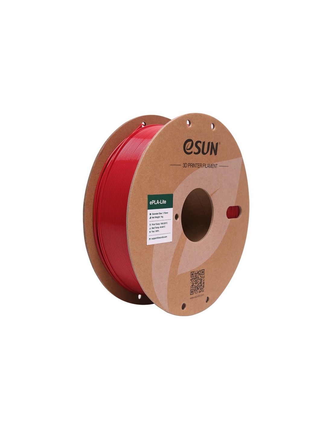 eSun ePLA-Lite | 3D Printing Filament | 1.75 mm (1Kg) | Fire engine red