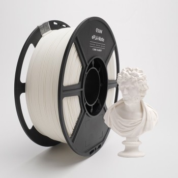 eSun ePLA-Matte | 3D-Druck Filament | 1,75 mm (1Kg) | Milchig Weiß