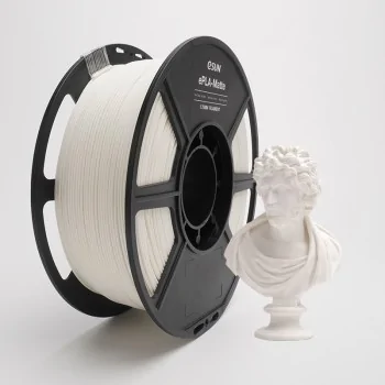 eSun ePLA-Matte | 3D-printfilament | 1,75 mm (1 kg) | mælkehvid