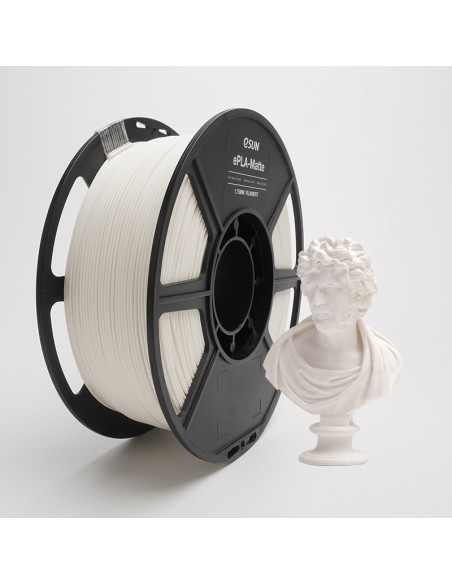 eSun ePLA-Matte | 3D-Druck Filament | 1,75 mm (1Kg) | Milchig Weiß