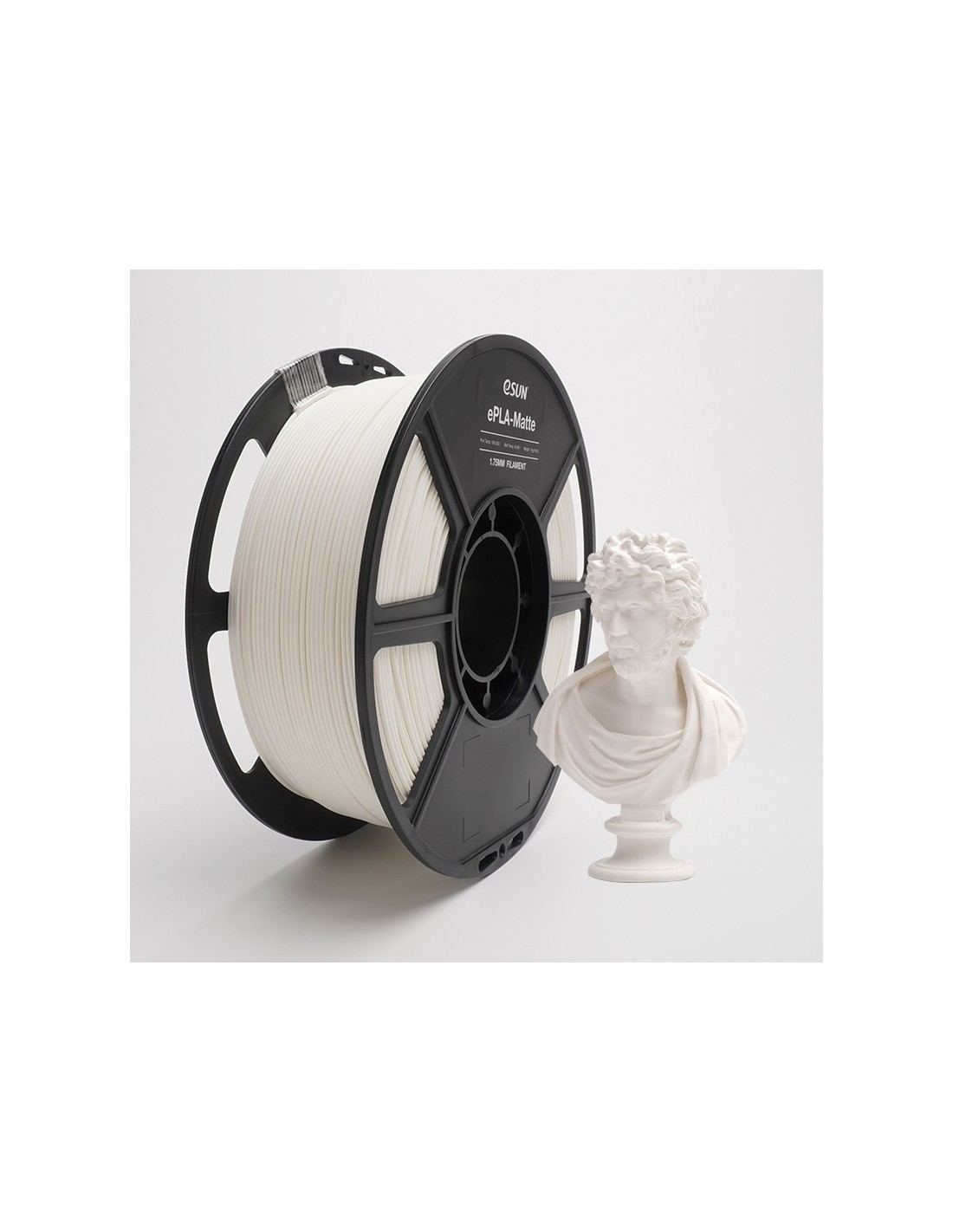 eSun ePLA-Matte | 3D Printing Filament | 1.75 mm (1Kg) | Milky White