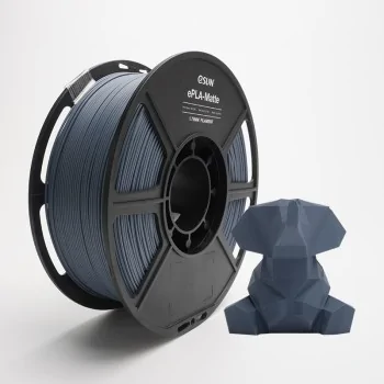 eSun ePLA-Matte | 3D-printfilament | 1,75 mm (1 kg) | mørkegrå