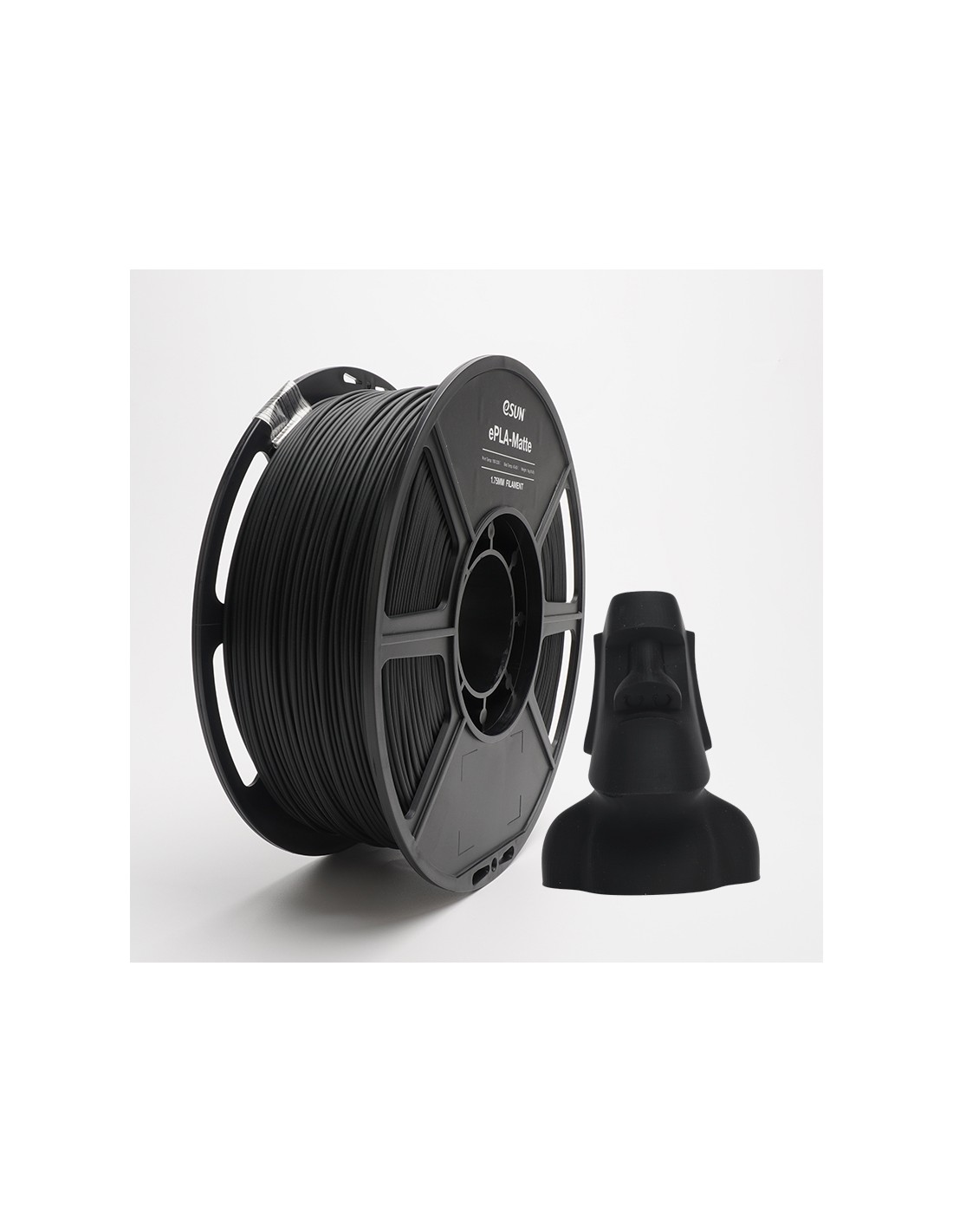 eSun ePLA-Matte : Filament pour impression 3D : 1.75 mm (1Kg) : Noir