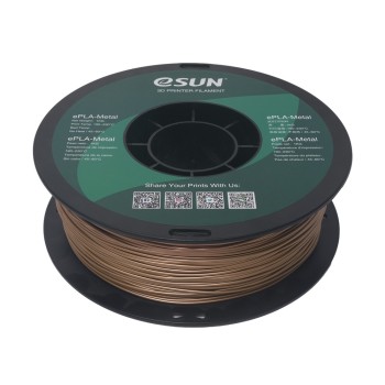 eSun ePLA-Metal : 3D-Druck Filament : 1.75 mm (1Kg) : Messing antik