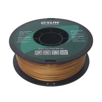 eSun ePLA-Metal | 3D-Druck Filament | 1,75 mm (1Kg) | Gold