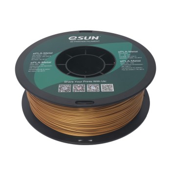 eSun ePLA-Metal | Filamento para impressão 3D | 1,75 mm (1Kg) | Ouro