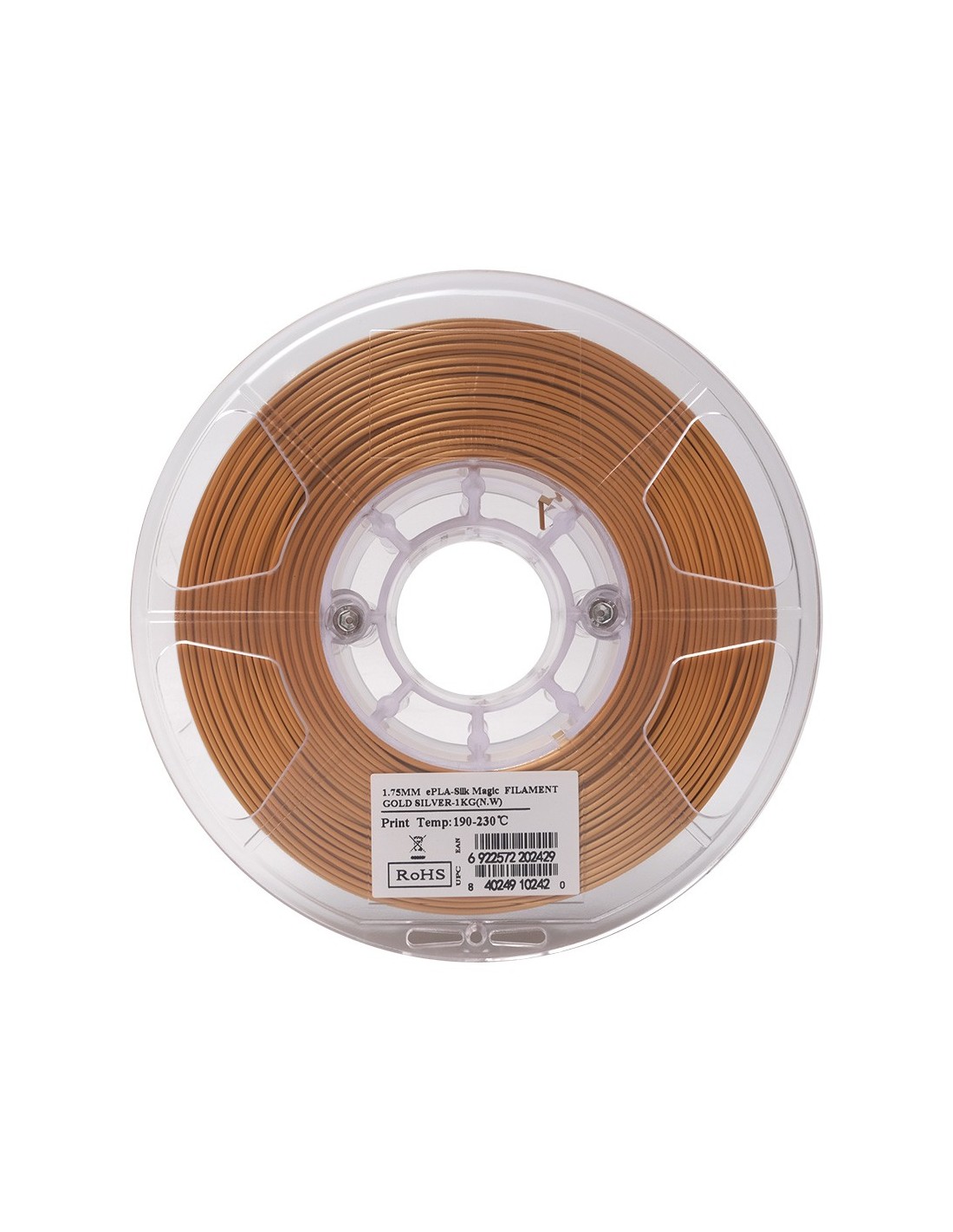 eSun ePLA-Silk Magic - Dual Colors | Filament d'impression 3D | 1.75 mm (1Kg) | Or/Argent